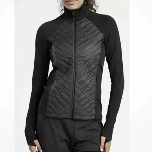 Athleta Black Flurry Force Insulated PrimaLoft Jacket II Size Small - Picture 1 of 7